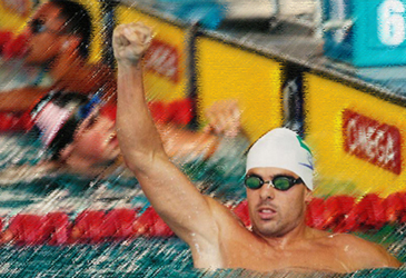 Mundial Paraolímpico de Natação 2002. Medalha de prata nos 100 livre.